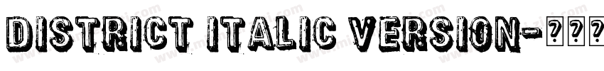 District Italic Version字体转换